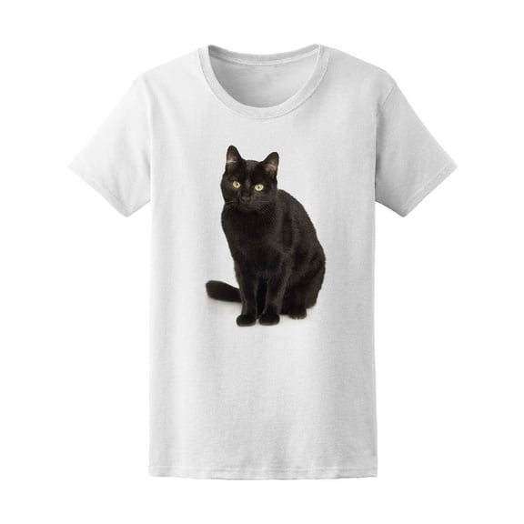 Cute Black Cat Tee Men's -Image by Shutterstock