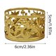 thumbnail image 3 of Candelabro geométrico de oro | Candelabro de hierro calado • Tono dorado • Decoración moderna del hogar • Tamaños variados 2,36x2,36x1,97 pulgadas – 3,35 pulgadas | Ligero | Adorno de una pieza, 3 of 6