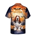 thumbnail image 2 of Mummy Basset Hound Happy Halloween with Pumpkins Bats Spooky Fun Hawaiian Shirt Breathable Summer Unisex Merch Bassets Dog Breed Lovers Gifts Idea - 00019, 2 of 6