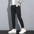 thumbnail image 2 of Pantalones de traje de sastrería social negros para hombre, pantalones de verano para hombre de negocios, 9 pantalones cortos, de alta calidad, antiarrugas, baratos, clásicos y elegantes, 2 of 5