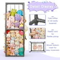 thumbnail image 3 of Stuffed Animal Storage Zoo Stuffed Animal Holder Space Save Vertical Stuffed Animals Storage PVC with Elastic Band and Net for Playroom Bedroom Nursery (Grey 1), 3 of 12