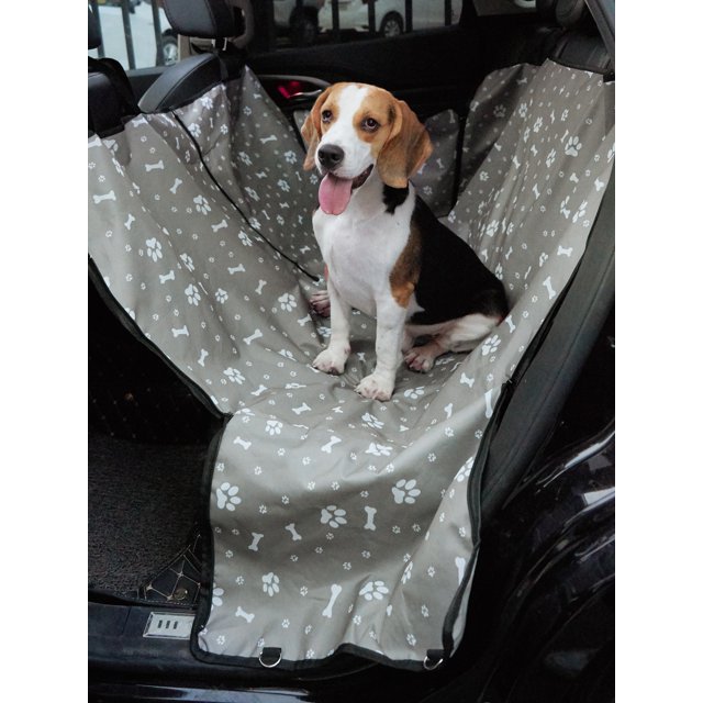 Pet Car Rear Seat Cover, Waterproof, Scratchproof, Stainproof, Printed, 600d Oxford Cloth, Pet Hammock