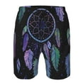 thumbnail image 3 of Logiee Dreamcatcher With Colorful Feathers Print Mens Swim Trunks Quick Dry Board Shorts,Breathable Hawaii Beach Shorts Swimwear Bathing Suits-3X-Large, 3 of 6