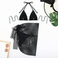 thumbnail image 4 of Huowey New Swimsuit Women Mesh Skirt Tether Bikini Brazilian Beachwear Honeymoon Cruise Trendy Wear, 4 of 5