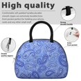 thumbnail image 4 of Paisley and Damask Blue Pattern Insulated Lunch Bag,Leakproof Large Capacity Lunch Box for Work,Picnic or Travel,11.4 X 6.7 X 8.3 Inches, 4 of 6