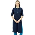 thumbnail image 3 of Phagun Cotton Designer Kurta Women Ethnic Top Tunic Indian Dress Straight Kurti, 3 of 4