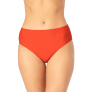 Catalina Women's Mid Rise Scoop Bikini Swimsuit Bottom