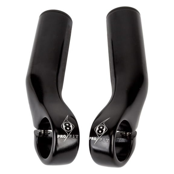 Origin8 Handlebar End Bar Ends P-Lite Alloy Black