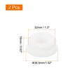 thumbnail image 3 of Tapones de agujero de silicona Uxcell con bloqueo a presión, tapa de panel redonda de 32.6mm blanca, 2 piezas, 3 of 7