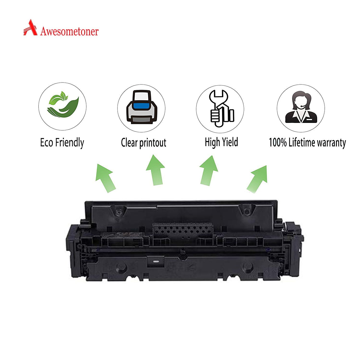 Awesometoner Compatible NO CHIP Toner Cartridge Replacement for HP W2020X ( HP 414X) for HP Color LaserJet Pro M454 series, Color LaserJet Pro MFP M479  series (Black, 2-Pack) | Walmart Canada