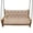 Khaki, variant on Waterproof Porch Swing Cushion Replacement, Thicken 2–3 Seat Swing Seat Cushion with Backrest & Ties, Outdoor Bench Cushion for Outdoor Furniture, Patio, Garden