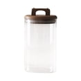 thumbnail image 2 of Recipiente de almacenamiento de vidrio sellado con tapa de madera Recipientes de cocina transparentes Organizador decorativo para café de 1000ml SM SunniMix Tarro de almacenamiento, 2 of 6