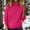 T-Watermelon Red, variant on Only Moment Pink Womens Sweaters Fall Winter Clothes Slim Fit Base Shirt Crew Neck Lightweight Sweaters Raglan Long Sleeve Shirts Fall Fashion Tops S