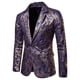 thumbnail image 2 of Traje de hombre Otoño e invierno Ocio Bronceado Floral Slim Suit Coat Pompotops qwe21851, 2 of 4