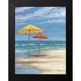 thumbnail image 2 of Brent, Paul 15x18 Black Modern Framed Museum Art Print Titled - Umbrella Beachscape II, 2 of 5