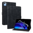 thumbnail image 2 of FJLBDE Case for Oppo Realme Pad X 10.95 inch 2020, Embossed Flower PU Leather Flip Wallet Folio Stand Cover, Black, 2 of 7
