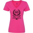 thumbnail image 3 of Inktastic Born in 1962 Limited Edition Women's V-Neck T-Shirt, 3 of 5