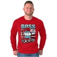 thumbnail image 3 of The Smurfs Cool Kanji Boss Papa Men's Long Sleeve Tee T Shirt Brisco Brands M, 3 of 6
