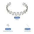 thumbnail image 3 of Uxcell 4Sets Upholstery Spring Replacement Kits, 27.56" Sagging Cushions Repair Kit with Clips Nails for Furniture, 3 of 7