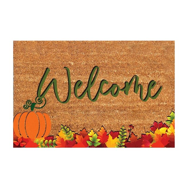 Bienvenida Otoñal Alfombra De Terciopelo Cristalino Con Calabaza Alfombra Con Calabaza Bienvenida De Acción De Gracias Alfombra Decorativa Para Puerta Alfombra Doméstica Alfombra Para Puerta Con Cal