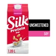 thumbnail image 1 of Silk Soy Milk Alternative, Unsweetened, Dairy Free of protein, 1 of 5