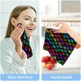 thumbnail image 7 of Dragon Scales Washcloth 12x12in Set, 4 Pack Absorbent Cotton Towel Square Kitchen Dishes Towels, Soft Cleaning Face Hand Towel Fast Drying, 7 of 7