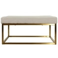 thumbnail image 4 of Cortesi Home Hepburn Tufted Ottoman with Gold Legs, 4 of 5
