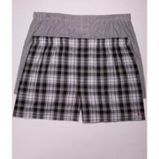 Polo Ralph Lauren BLACK PLAID/STRIPE Men's Big & Tall Boxers - 2 Pk, US 127 CM