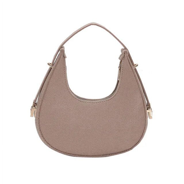 LHSHID Fashion Alligator Pattern Shoulder Bags for Women Small Handle Underarm Bag Clutch Felt Female Handbag with Purse