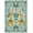Blue, Pattern 3, variant on ODIKA Rig Print Jungle Wildlife Foliage Border Dinosaur Moth Whimsical Flowing Dynamic Pet Friendly & Kids Safe for Bedroom, Bedside, Nursery