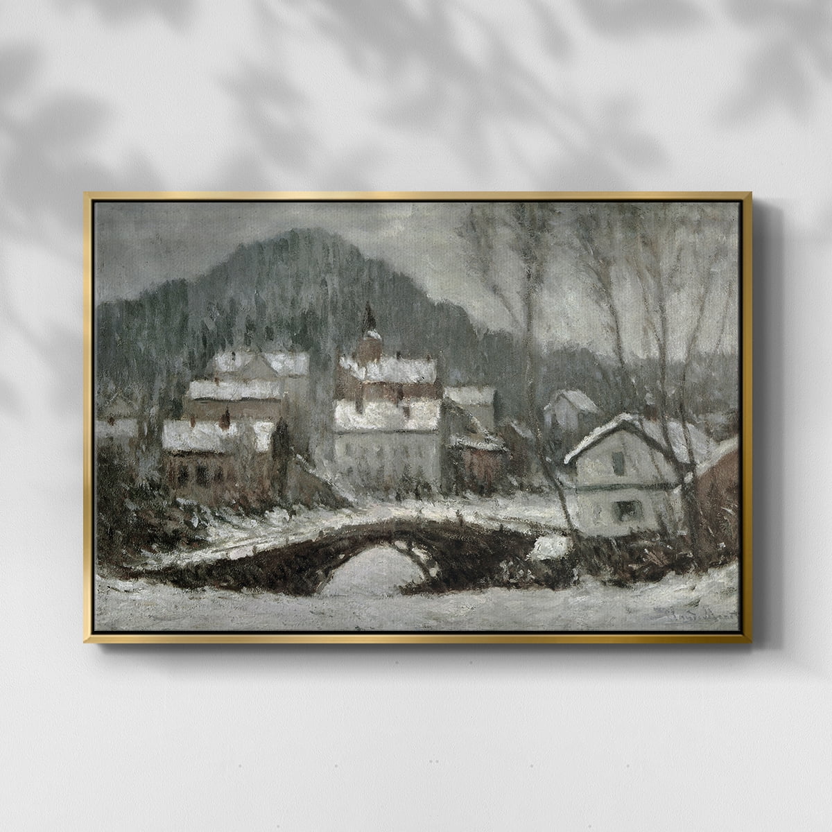 Vintage Landscape-CLXV By Wexford Home Framed in Gold Wood Gallery Wrapped Canvas 27 in. x 41 in.