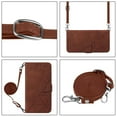 thumbnail image 4 of Google Pixel 6 Pro Case Lanyard Crossbody Neck Strap Phone Case Wallet Magnetic Leather Cover, 4 of 4