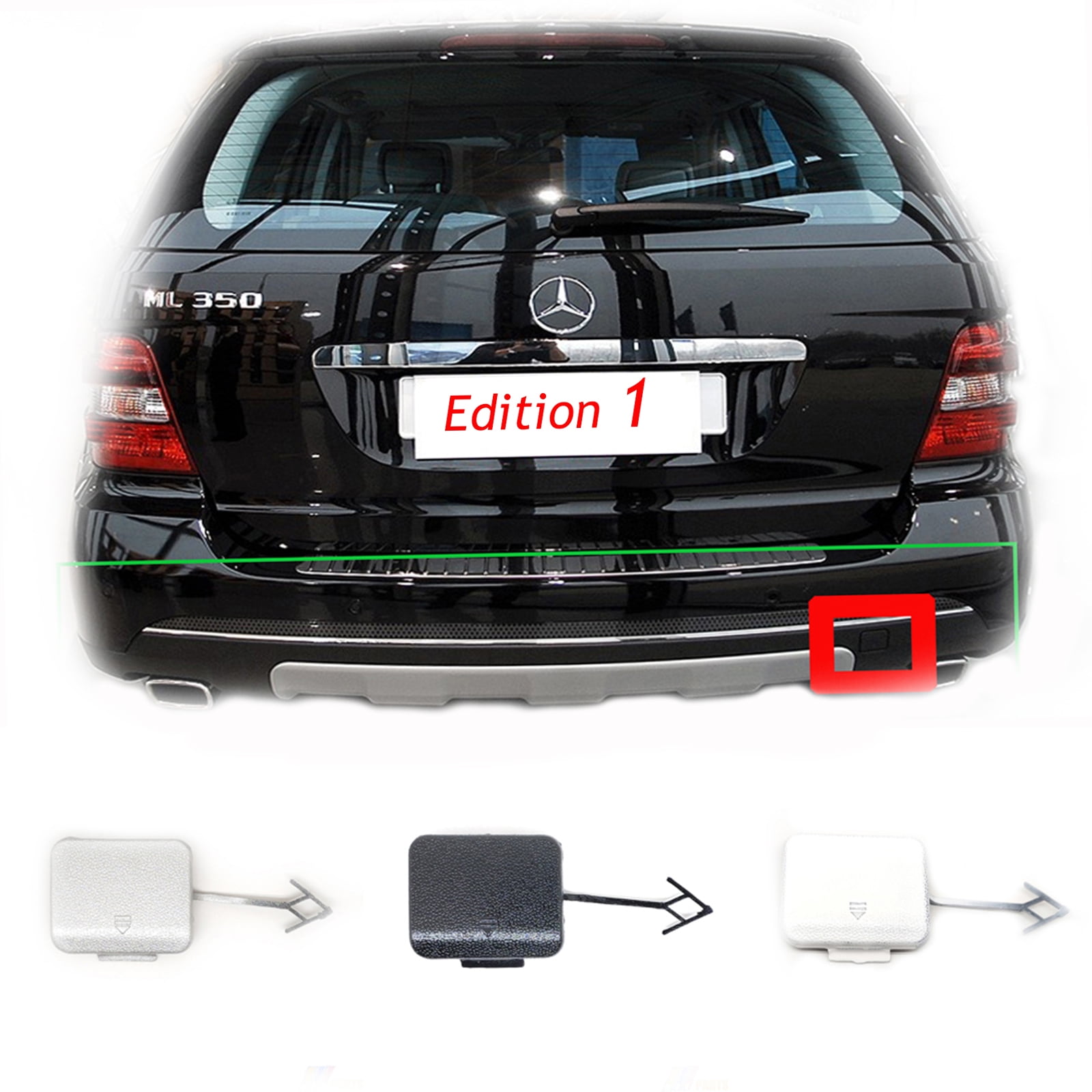 CACHE CROCHET DE REMORQUAGE ARRIERE POUR 3 OU 5 PORTES POUR Ford FOCUS