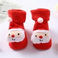 thumbnail image 4 of Baby Boy Girls Toddlers Non-Skid Indoor Slipper Winter Warm Shoes Socks Christmas Socks 0-12M, 4 of 6
