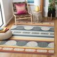 thumbnail image 2 of SAFAVIEH Orwell Dusko Abstract Area Rug, Blue/Yellow, 6'7" x 6'7" Square, 2 of 8