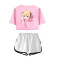 thumbnail image 3 of Henjin no Salad Bowl Tshirt&Shorts Fashion Merch Neval Short T-shirt Streetwear Anime Top and Shorts, 3 of 4