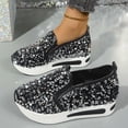thumbnail image 4 of SCHUHLAND Women's Silver Glitter Chunky Platform Comfort Sneakers, Slip-On Height Increasing Loafers for Autumn/Spring, 4 of 16