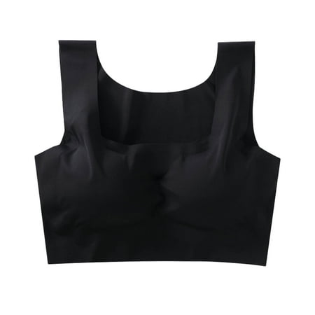 Sngxgn Women Strappy Sports Bra Yoga Bras Padded Backless Medium Support Tops(Black S)