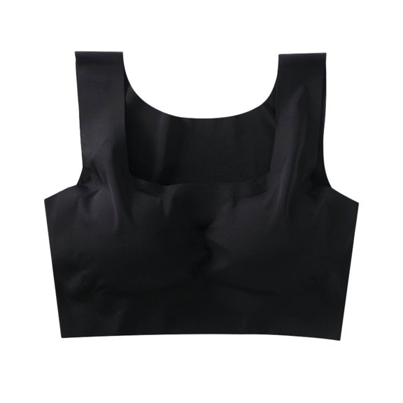 Sngxgn Women Strappy Sports Bra Yoga Bras Padded Backless Medium Support Tops(Black,S)