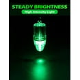 thumbnail image 5 of BLUEWING 3pcs Fishing Deep Drop Light with Stainless Steel Swivel and Clip Deep Sea Fishing Light 2000 ft Underwater Fish Attracting Lamp for Swordfish, Tuna, Grouper, 4.3", Green, 5 of 7