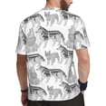 thumbnail image 2 of Wukai German Shepherd Dog Print Men's Short-Sleeved Mesh T-Shirt,Quick-Dry Short Sleeve Workout T-Shirt-Small, 2 of 8