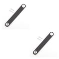 thumbnail image 3 of Toystoory Manijas de puertas de cuero Gabinetes Tiradores de cajones Herrajes para perillas de puertas Negro 2piezas Toystoory CBP209989, 3 of 6