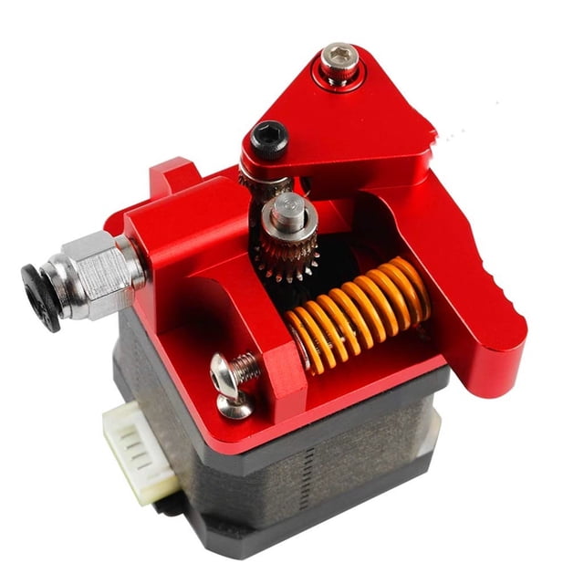 Extrusor de engranajes dobles, funciona con Creality Ender 3 CR 10 CR 10 Pro CR 10S Tornado Alimentación de accionamiento de aluminio mejorada para impresora 3D Filamento de 1,75 mm