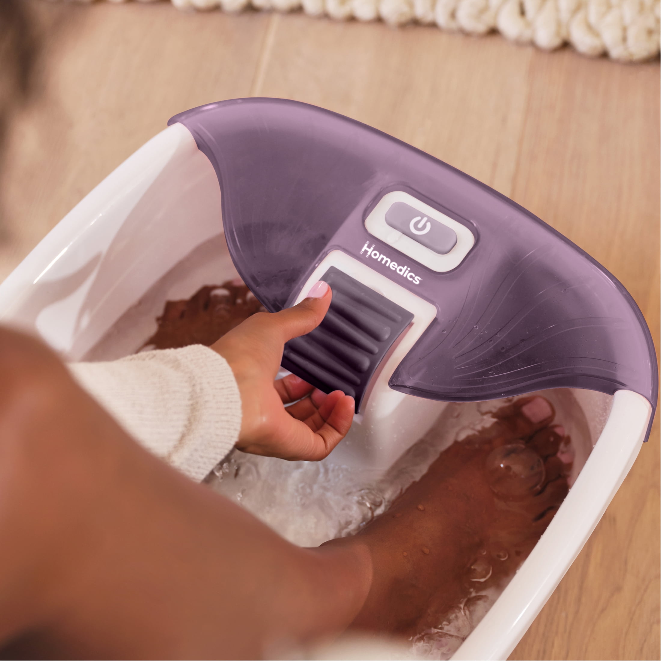 Homedics Bubble Bliss Footbath - Lilac