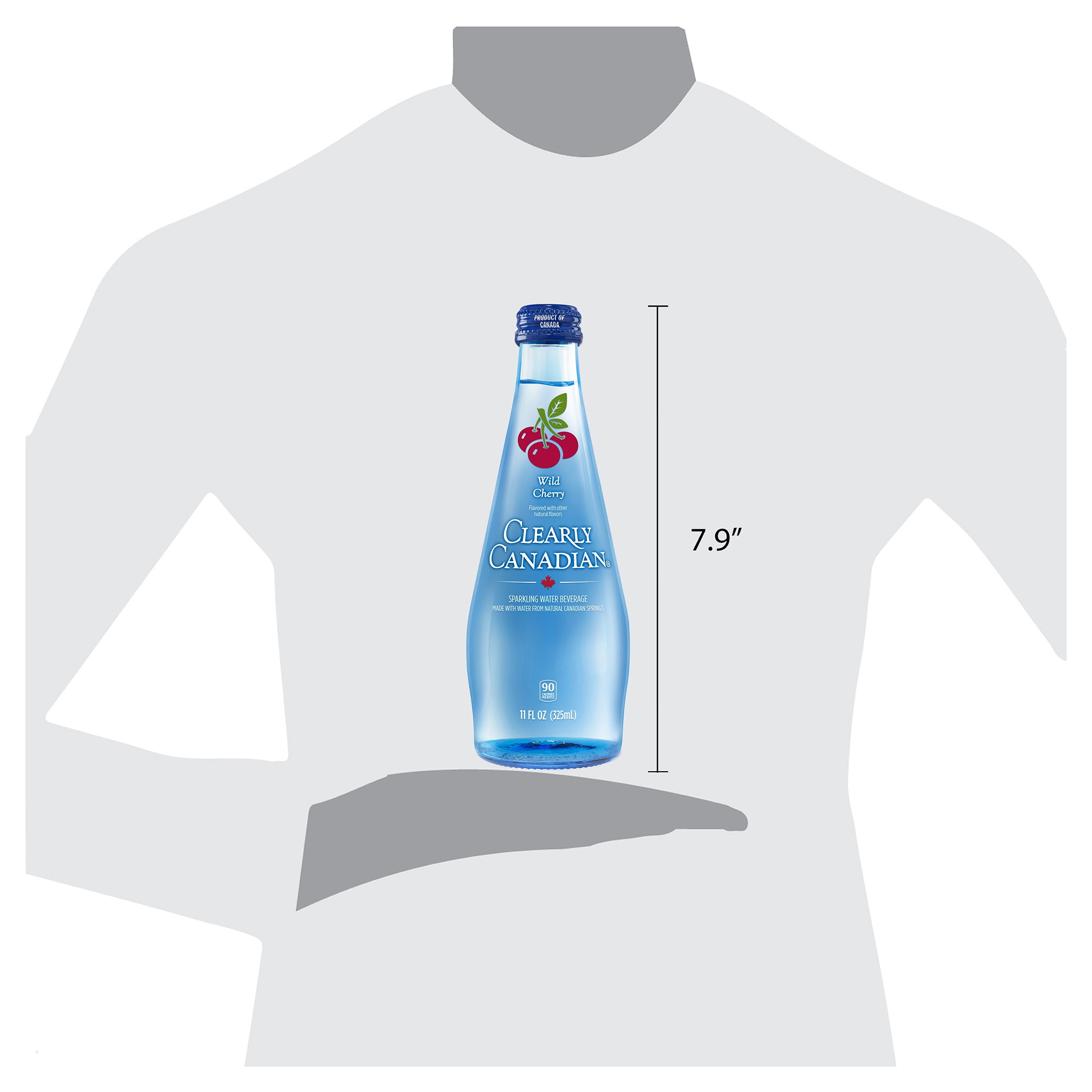 Clearly Canadian Wild Cherry Sparkling Water, 12 Pack, 11 fl oz