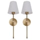 thumbnail image 1 of Juego de apliques de pared BuyWeek de metal dorado, 1 of 12