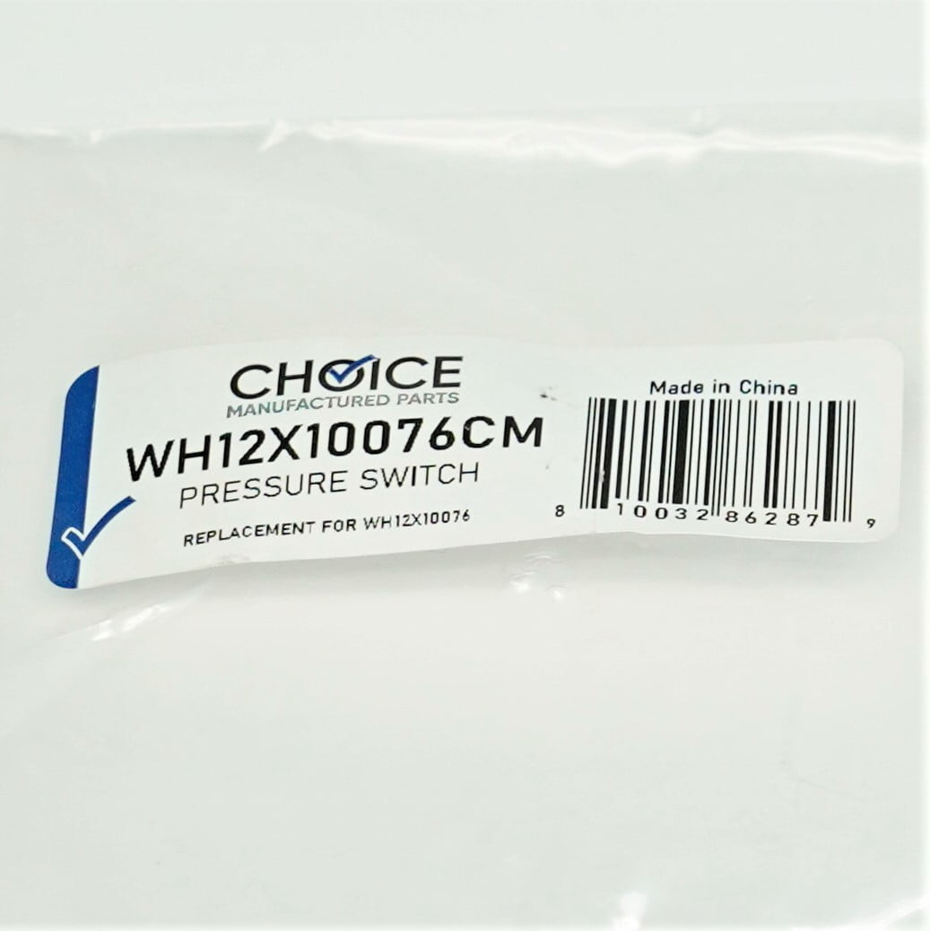 Choice Parts WH12X10076 for GE Washing Machine Water Level Pressure Switch