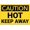 Warning Sign 4, variant on Caution Hot Keep Away Sign 12 x 8 Inches - Rust-Free Aluminum, Pre-Drilled Holes, Weather Resistant, Fits House, Office, Business, Yard, Hot Surface Area