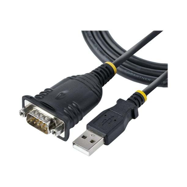 rizo psicología Deportes StarTech.com 3ft (1m) USB to Serial Cable, DB9 Male RS232 to USB Converter, USB  to Serial Adapter, COM Port Adapter with Prolific IC, 1 (Quantity) -  Walmart.com