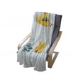 thumbnail image 4 of Yellow Submarine Soft Flannel Fleece Throw Blanket, Undersea Periscope with Shoal of Fish, Cozy Plush for Indoor and Outdoor Use, 50" x 60", Yellow Baby Blue, by Ambesonne, 4 of 6